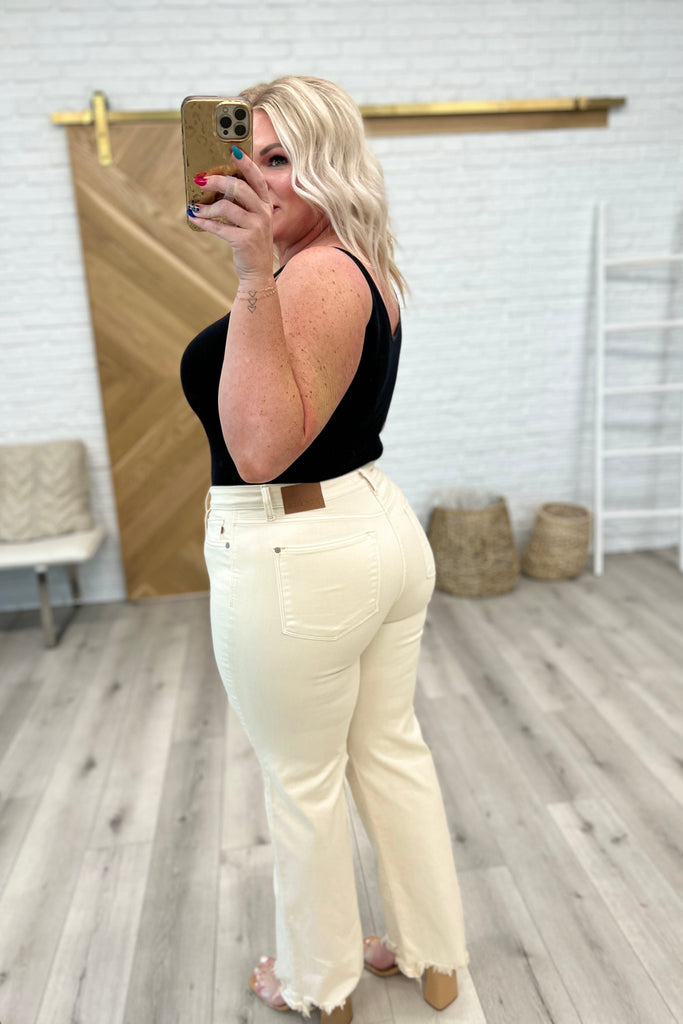 Alice High Rise Over Dyed 90's Straight Jeans in Light Khaki-Womens-Timber Brooke Boutique, Online Women's Fashion Boutique in Amarillo, Texas