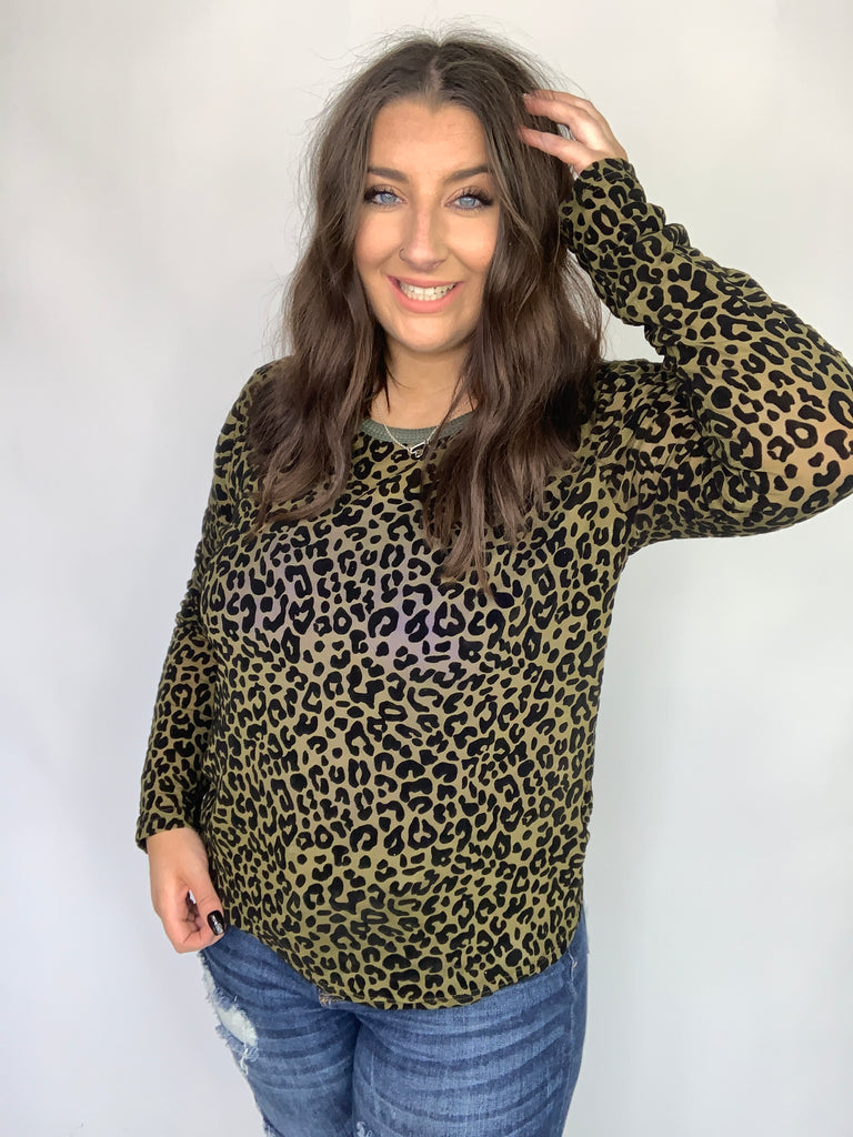 Sass Of It All Animal Print Top-120 Long Sleeve Tops-Timber Brooke Boutique, Online Women's Fashion Boutique in Amarillo, Texas