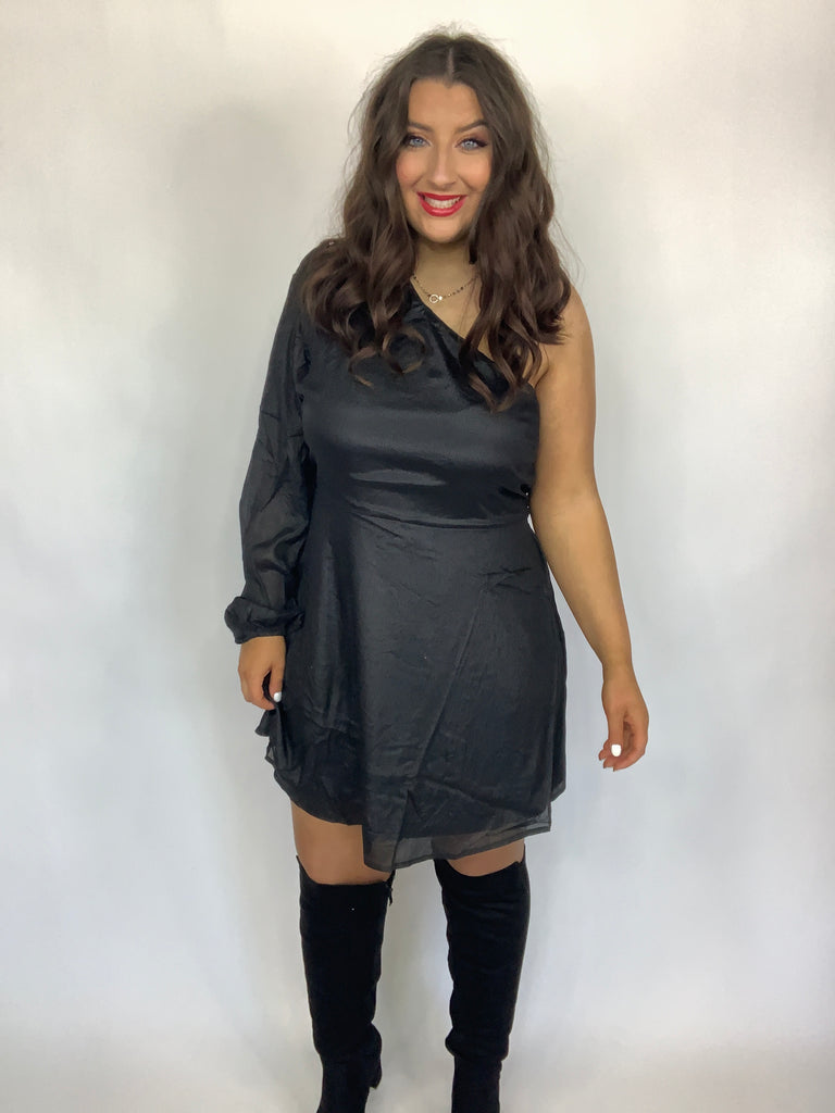 Date Night Dress in Black-Dresses-Timber Brooke Boutique, Online Women's Fashion Boutique in Amarillo, Texas