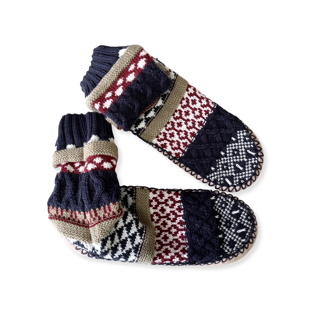 Nordic Night Slipper Booties in Navy-Urbanista-Timber Brooke Boutique, Online Women's Fashion Boutique in Amarillo, Texas