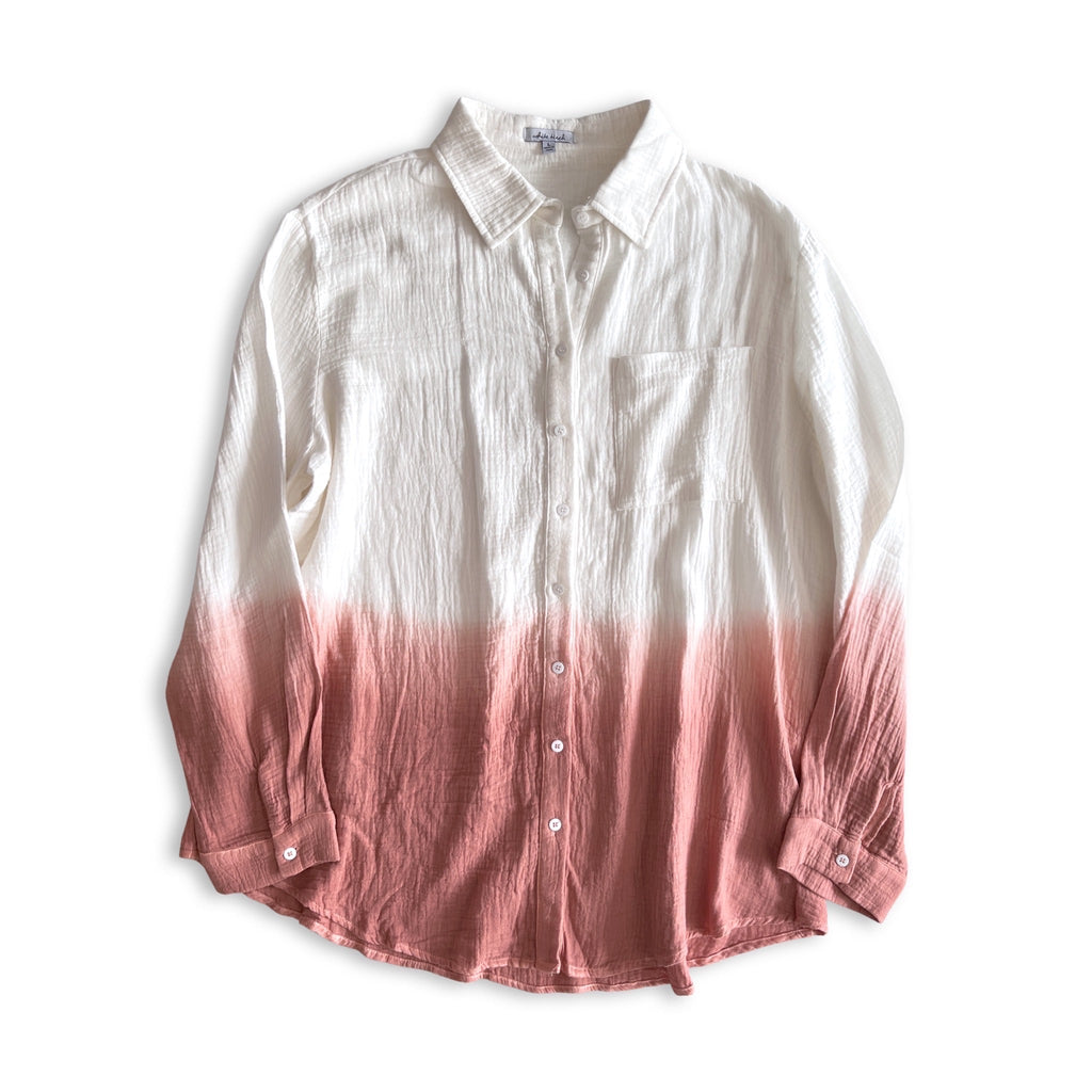 Break Away Button-Up Top-White Birch-Timber Brooke Boutique, Online Women's Fashion Boutique in Amarillo, Texas