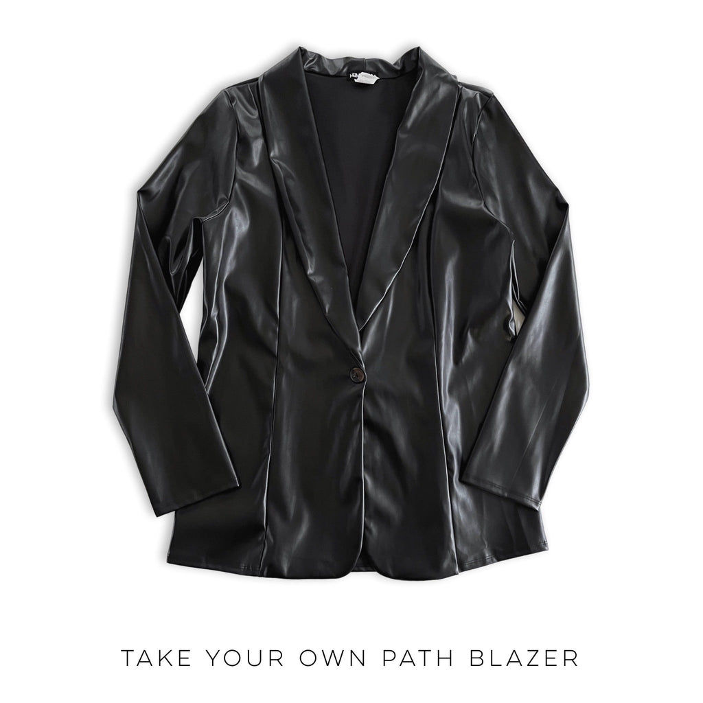 Take Your Own Path Blazer-Heimish-Timber Brooke Boutique, Online Women's Fashion Boutique in Amarillo, Texas