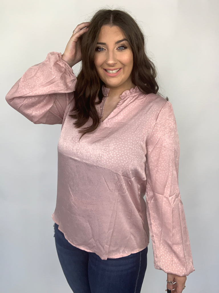 Pink Princess Top-120 Long Sleeve Tops-Timber Brooke Boutique, Online Women's Fashion Boutique in Amarillo, Texas