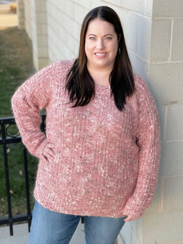 Way to Be Knit Sweater in Mauve-Sew in Love-Timber Brooke Boutique, Online Women's Fashion Boutique in Amarillo, Texas