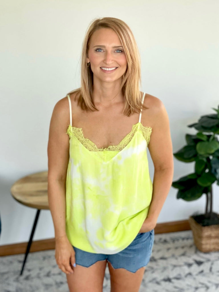 Love Into the Light Tank in Lime-White Birch-Timber Brooke Boutique, Online Women's Fashion Boutique in Amarillo, Texas