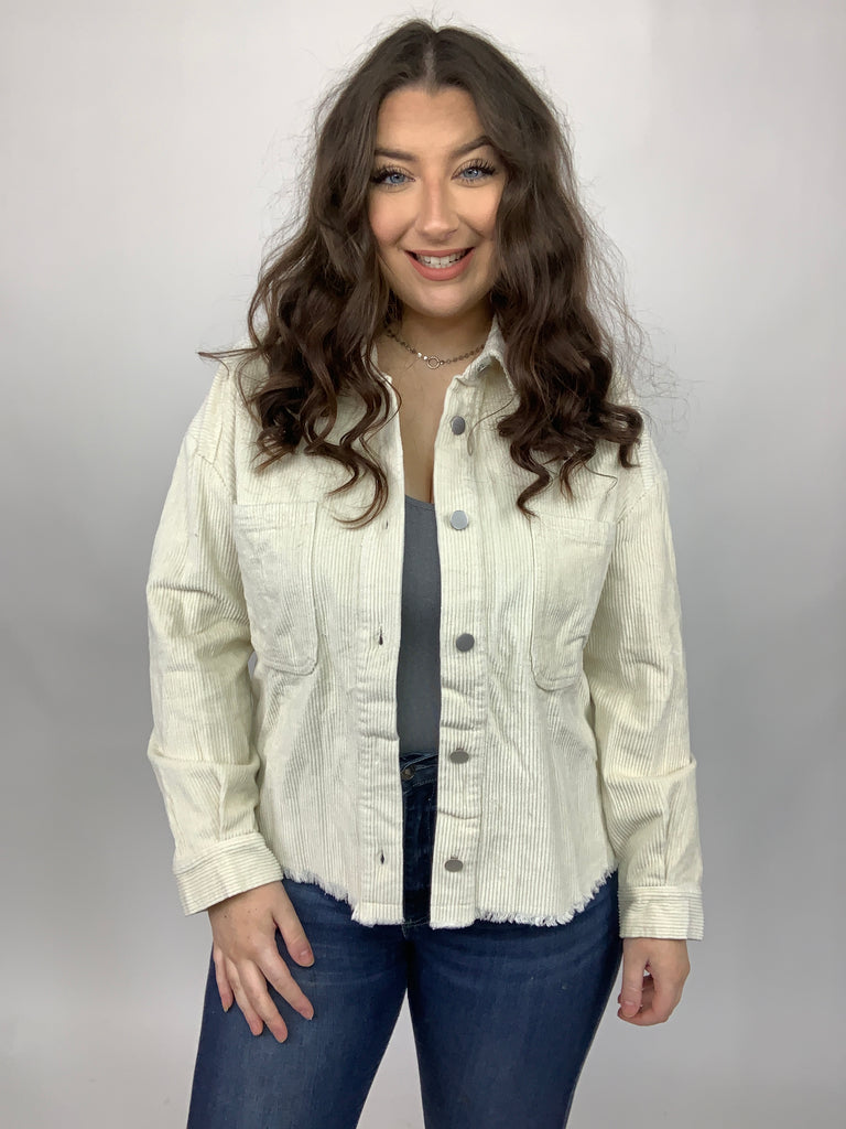 Invested in You Corduroy Shacket-Coats and Jackets-Timber Brooke Boutique, Online Women's Fashion Boutique in Amarillo, Texas