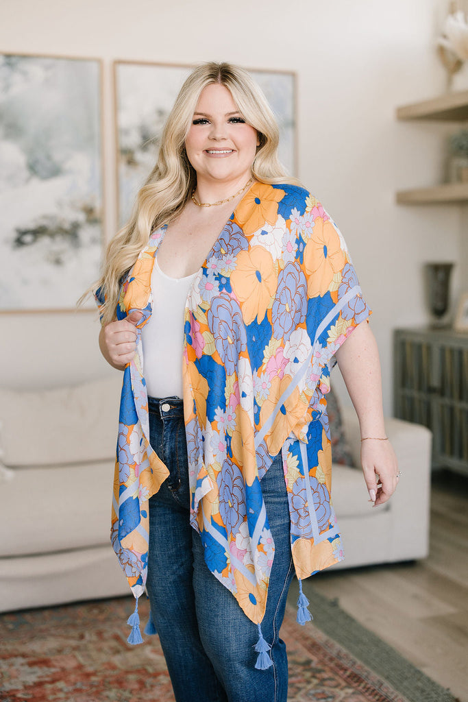 Island Living Floral Kimono-Womens-Timber Brooke Boutique, Online Women's Fashion Boutique in Amarillo, Texas
