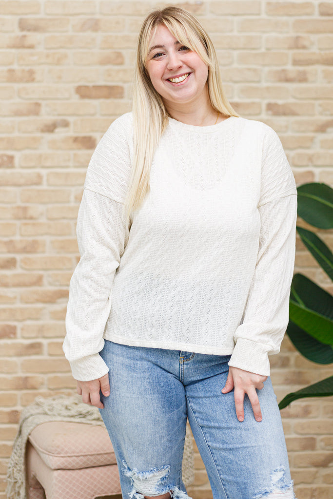 Keep Me Here Knit Sweater in Cream-Womens-Timber Brooke Boutique, Online Women's Fashion Boutique in Amarillo, Texas