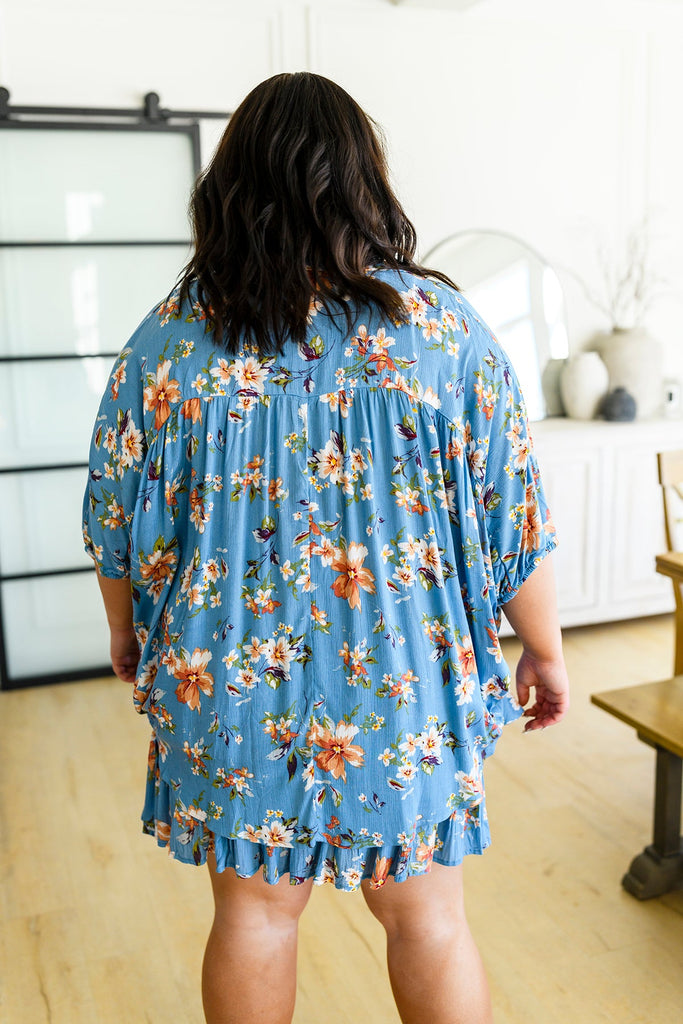 Lanikai Floral Button Down-Womens-Timber Brooke Boutique, Online Women's Fashion Boutique in Amarillo, Texas