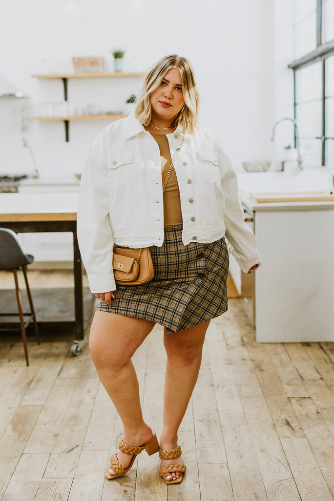 Late To Class Plaid Mini Skort-Womens-Timber Brooke Boutique, Online Women's Fashion Boutique in Amarillo, Texas