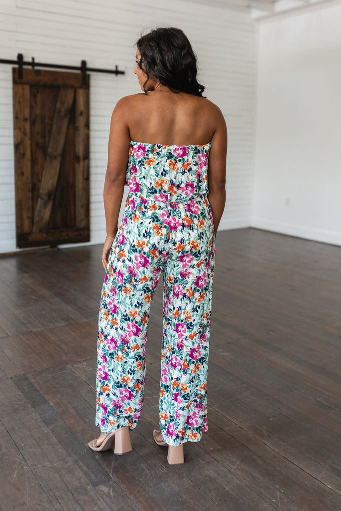 Life of the Party Floral Jumpsuit in Green-Womens-Timber Brooke Boutique, Online Women's Fashion Boutique in Amarillo, Texas