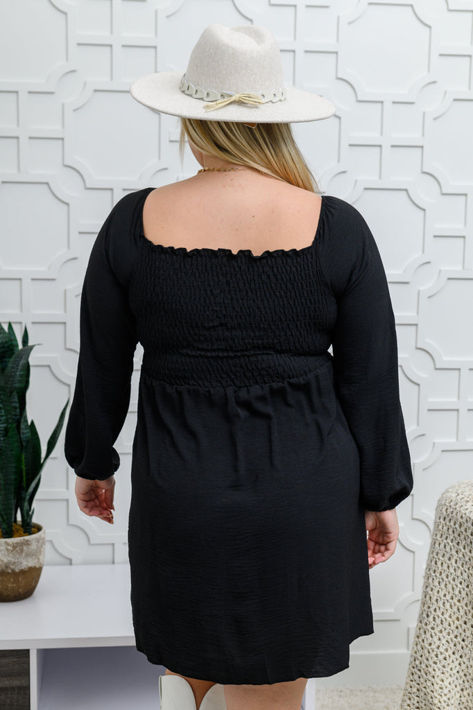 Love Like This Long Sleeve Dress in Black-Womens-Timber Brooke Boutique, Online Women's Fashion Boutique in Amarillo, Texas