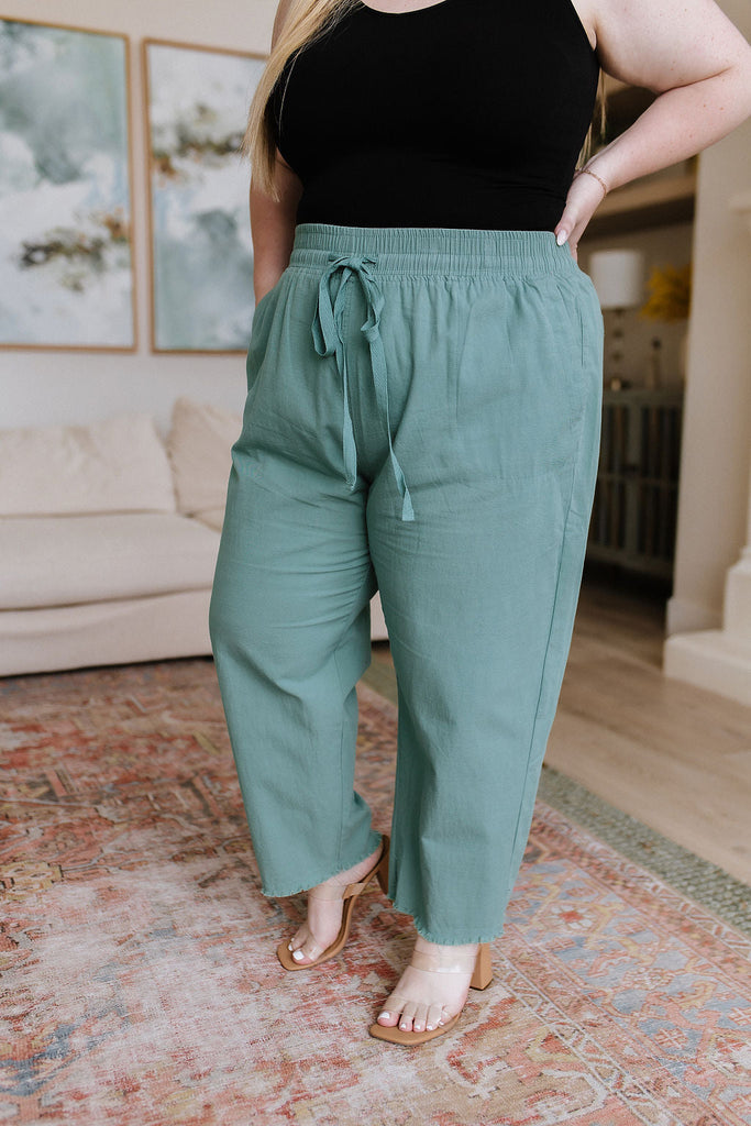 Love Me Dearly High Waisted Pants in Jade-Womens-Timber Brooke Boutique, Online Women's Fashion Boutique in Amarillo, Texas