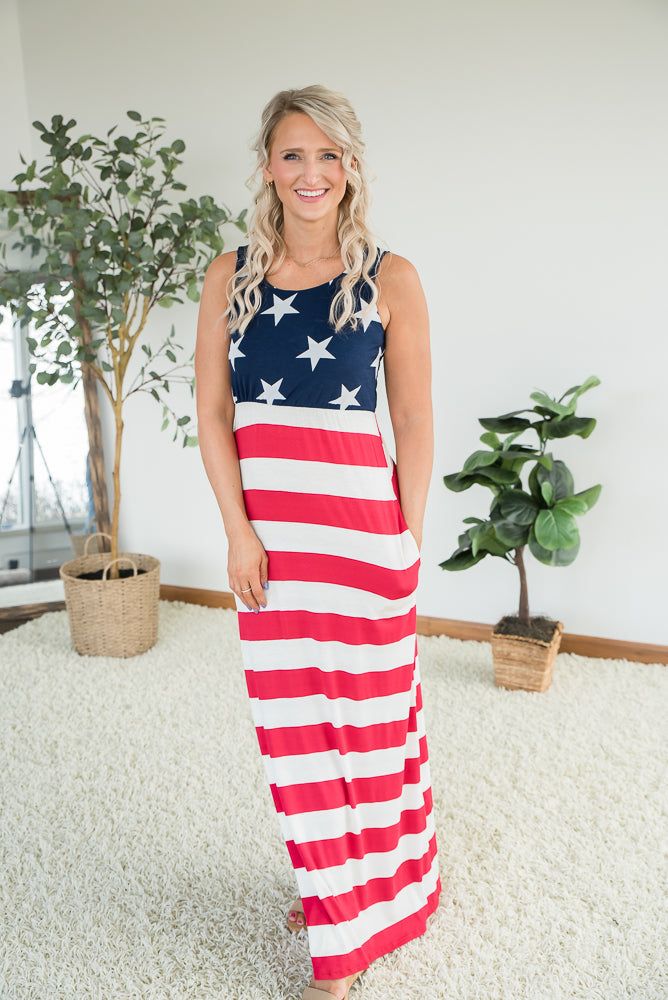 Stars and Stripes Dress-Heimish-Timber Brooke Boutique, Online Women's Fashion Boutique in Amarillo, Texas