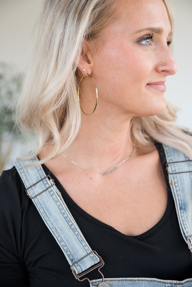 Go Through Hoops Earrings in Rose Gold-Julia Rose-Timber Brooke Boutique, Online Women's Fashion Boutique in Amarillo, Texas