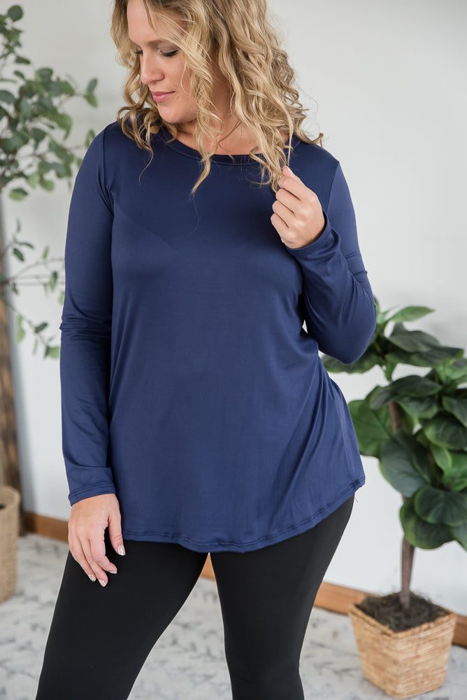 You are Worthy Top in Navy-Sew in Love-Timber Brooke Boutique, Online Women's Fashion Boutique in Amarillo, Texas