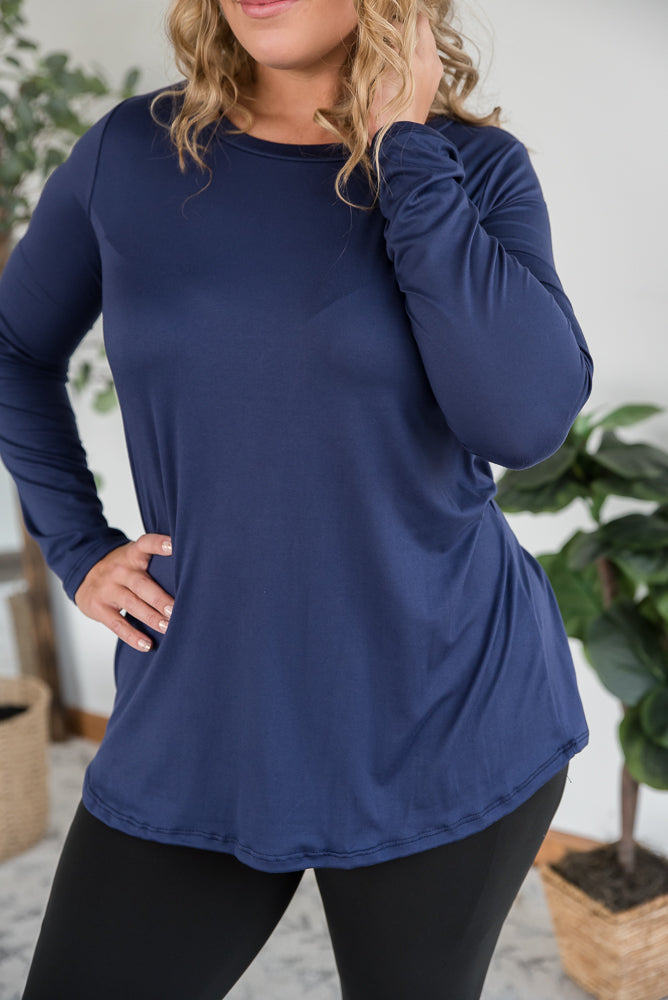 You are Worthy Top in Navy-Sew in Love-Timber Brooke Boutique, Online Women's Fashion Boutique in Amarillo, Texas
