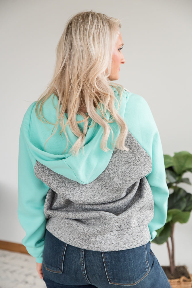 How It's Mint to Be Zip Hoodie-Zenana-Timber Brooke Boutique, Online Women's Fashion Boutique in Amarillo, Texas