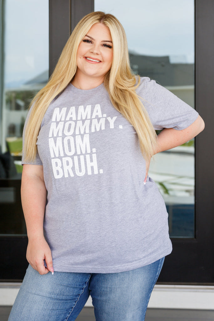 Mama Bruh Graphic Tee-Womens-Timber Brooke Boutique, Online Women's Fashion Boutique in Amarillo, Texas