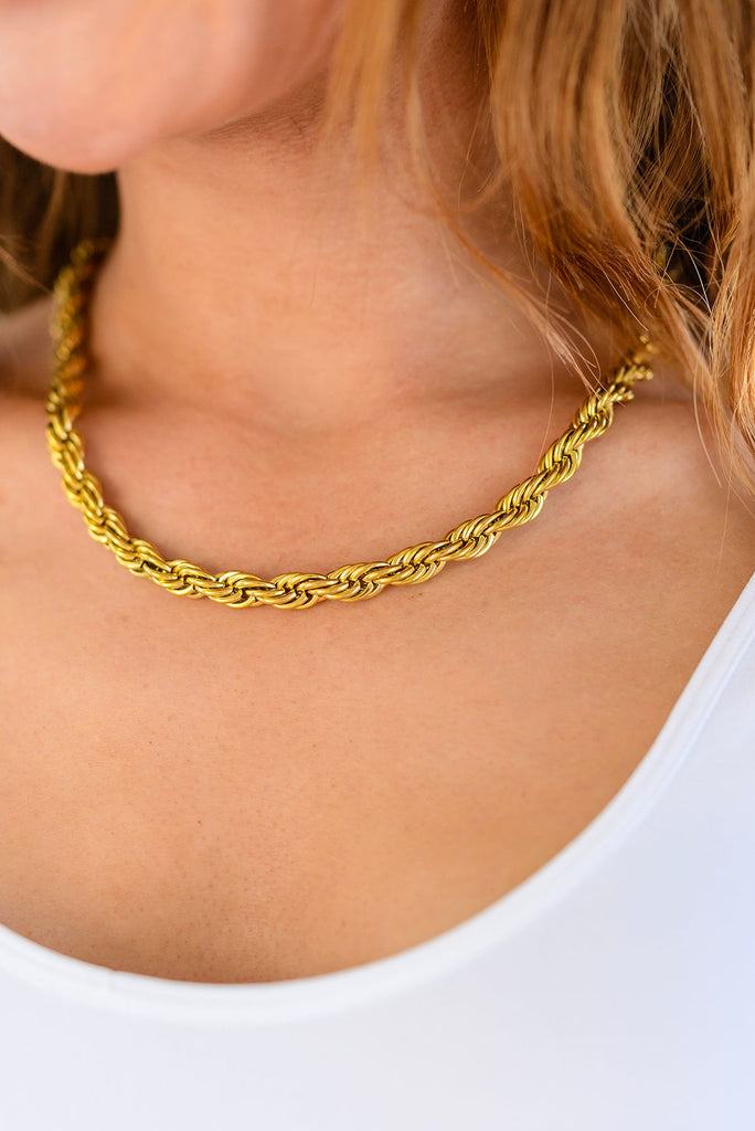 Midas Touch Classic Rope Chain-Womens-Timber Brooke Boutique, Online Women's Fashion Boutique in Amarillo, Texas