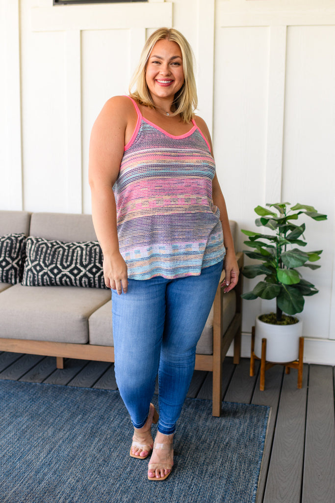 Mix It Up Striped Tank-Womens-Timber Brooke Boutique, Online Women's Fashion Boutique in Amarillo, Texas