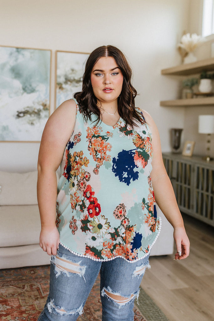 More is More Floral Tank-Womens-Timber Brooke Boutique, Online Women's Fashion Boutique in Amarillo, Texas