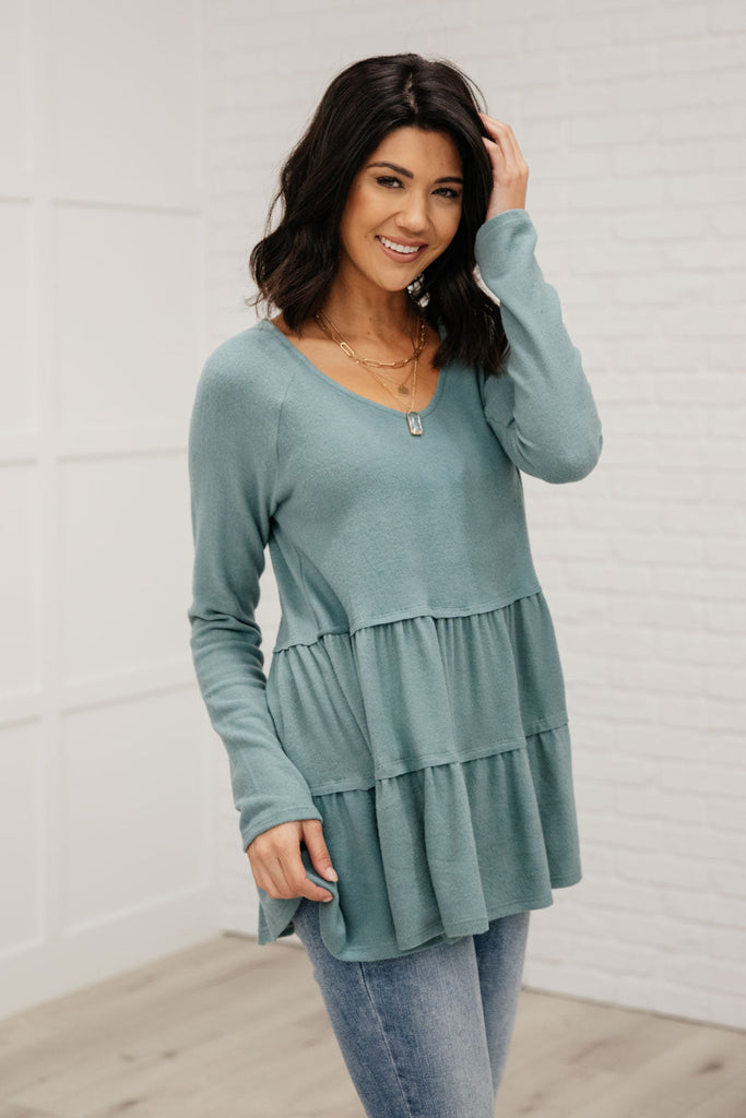 Nicely Done Tiered Top-Womens-Timber Brooke Boutique, Online Women's Fashion Boutique in Amarillo, Texas