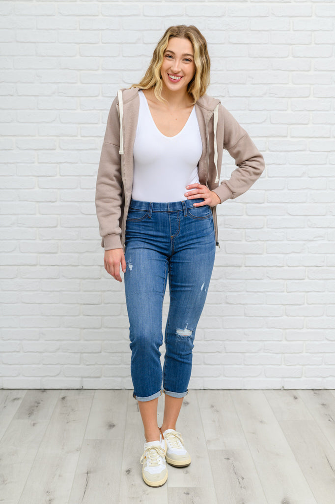 Nikki Mid-Rise Destroyed Boyfriend Jeggings-200 Pants-Timber Brooke Boutique, Online Women's Fashion Boutique in Amarillo, Texas