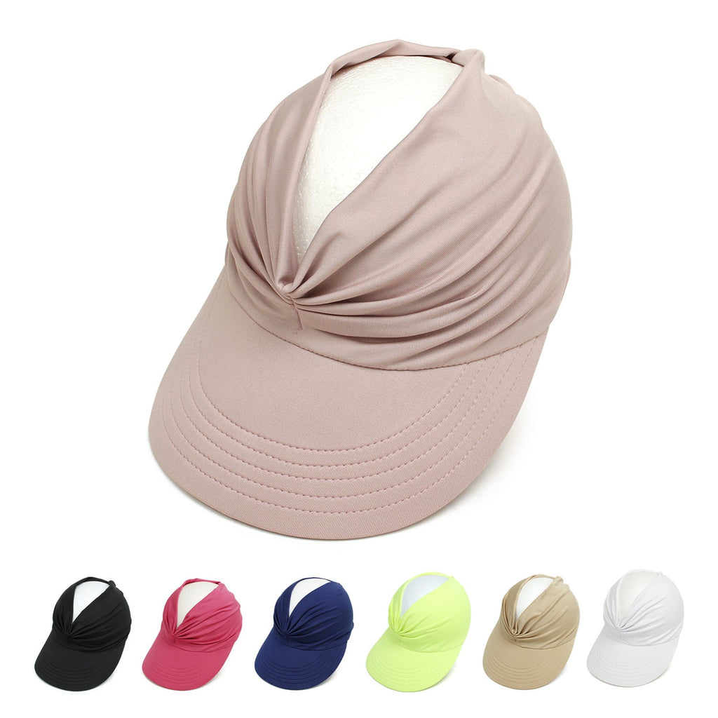 PREORDER: Ruched Visor in Assorted Colors-Womens-Timber Brooke Boutique, Online Women's Fashion Boutique in Amarillo, Texas