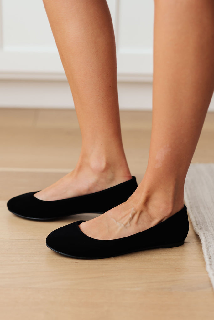 On Your Toes Ballet Flats in Black-Womens-Timber Brooke Boutique, Online Women's Fashion Boutique in Amarillo, Texas