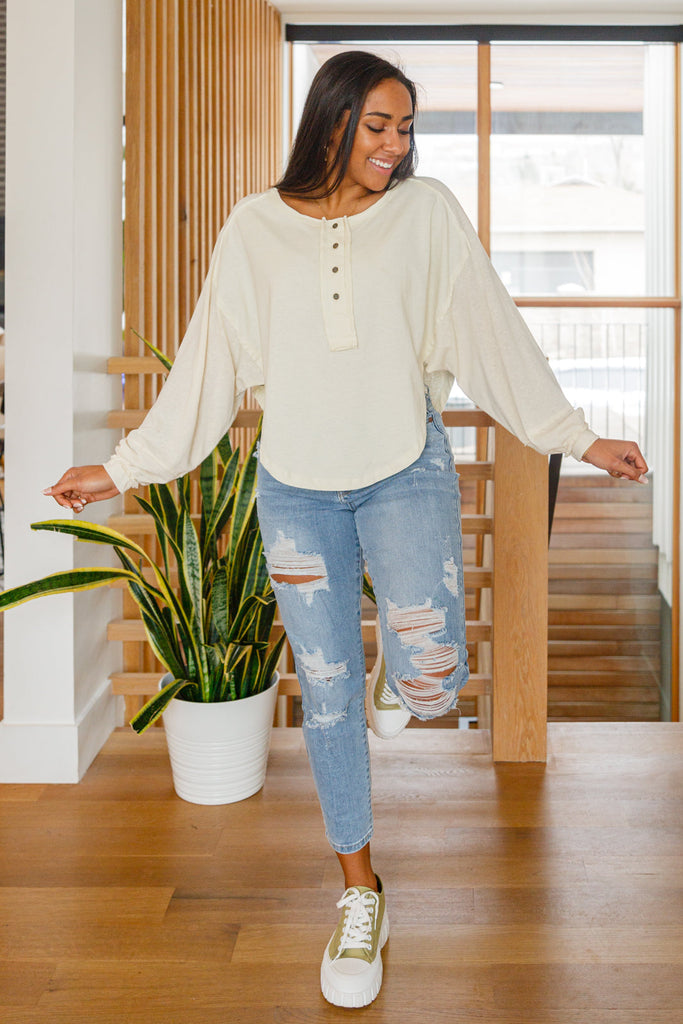 Osaka Top In Cream-Womens-Timber Brooke Boutique, Online Women's Fashion Boutique in Amarillo, Texas