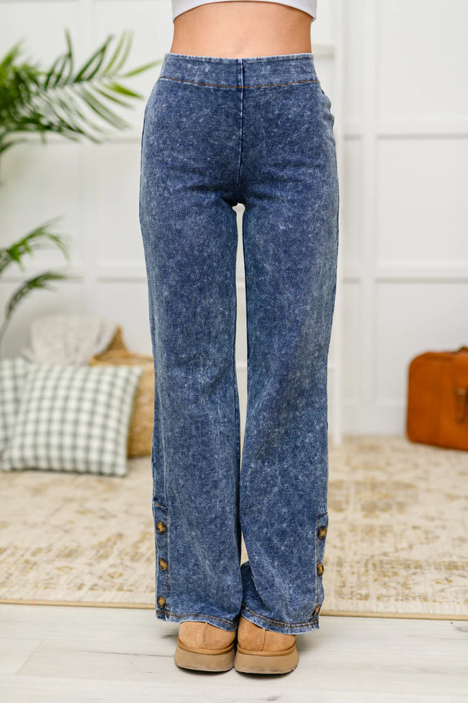 Park City Button Flare Pants-Womens-Timber Brooke Boutique, Online Women's Fashion Boutique in Amarillo, Texas