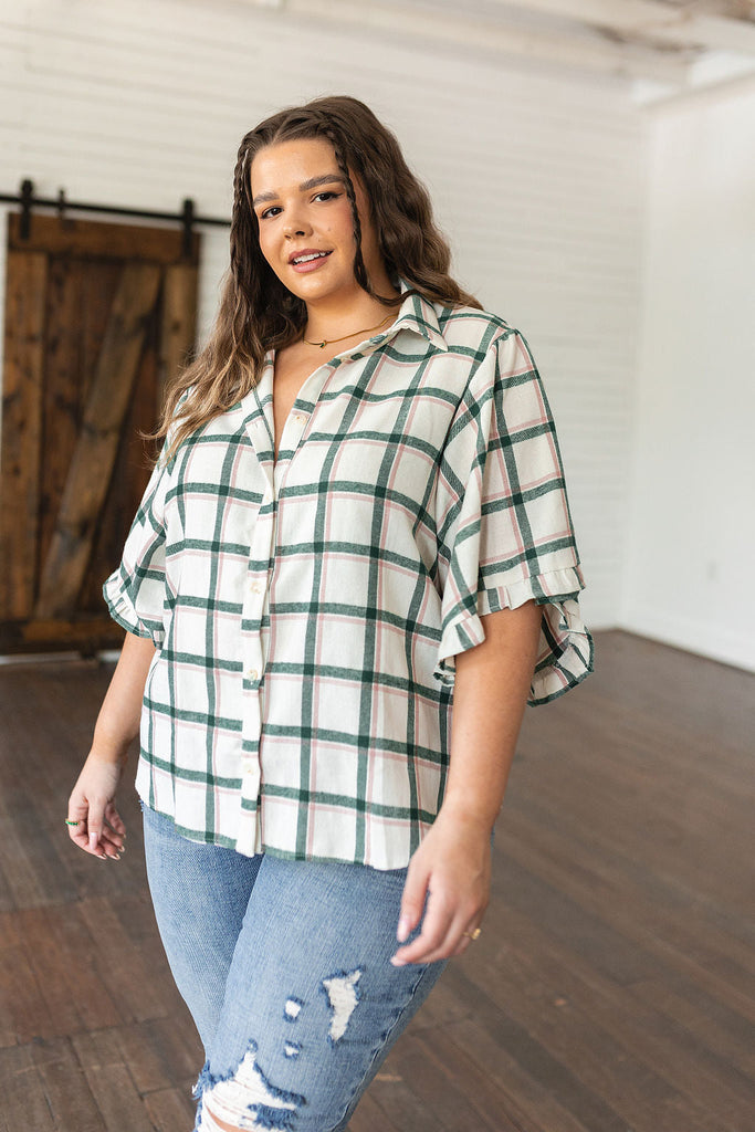 Perfect Picnic Plaid Top-Womens-Timber Brooke Boutique, Online Women's Fashion Boutique in Amarillo, Texas