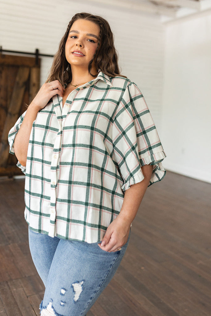 Perfect Picnic Plaid Top-Womens-Timber Brooke Boutique, Online Women's Fashion Boutique in Amarillo, Texas