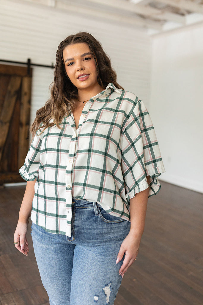 Perfect Picnic Plaid Top-Womens-Timber Brooke Boutique, Online Women's Fashion Boutique in Amarillo, Texas