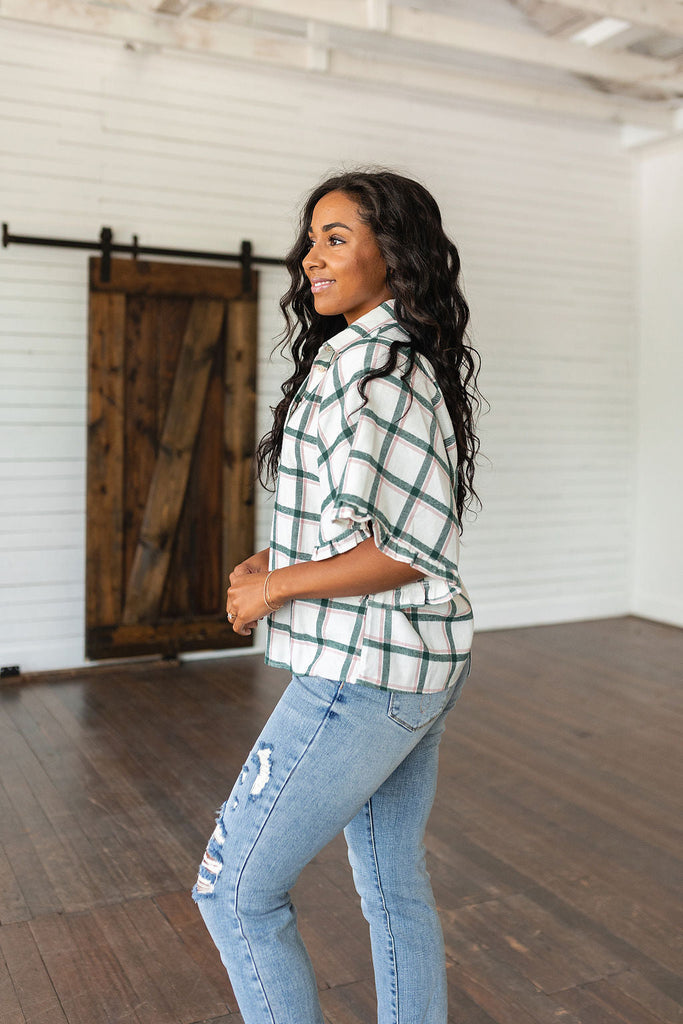 Perfect Picnic Plaid Top-Womens-Timber Brooke Boutique, Online Women's Fashion Boutique in Amarillo, Texas