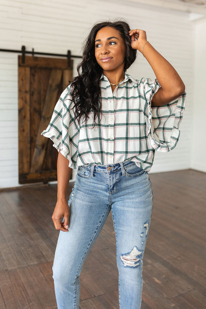 Perfect Picnic Plaid Top-Womens-Timber Brooke Boutique, Online Women's Fashion Boutique in Amarillo, Texas