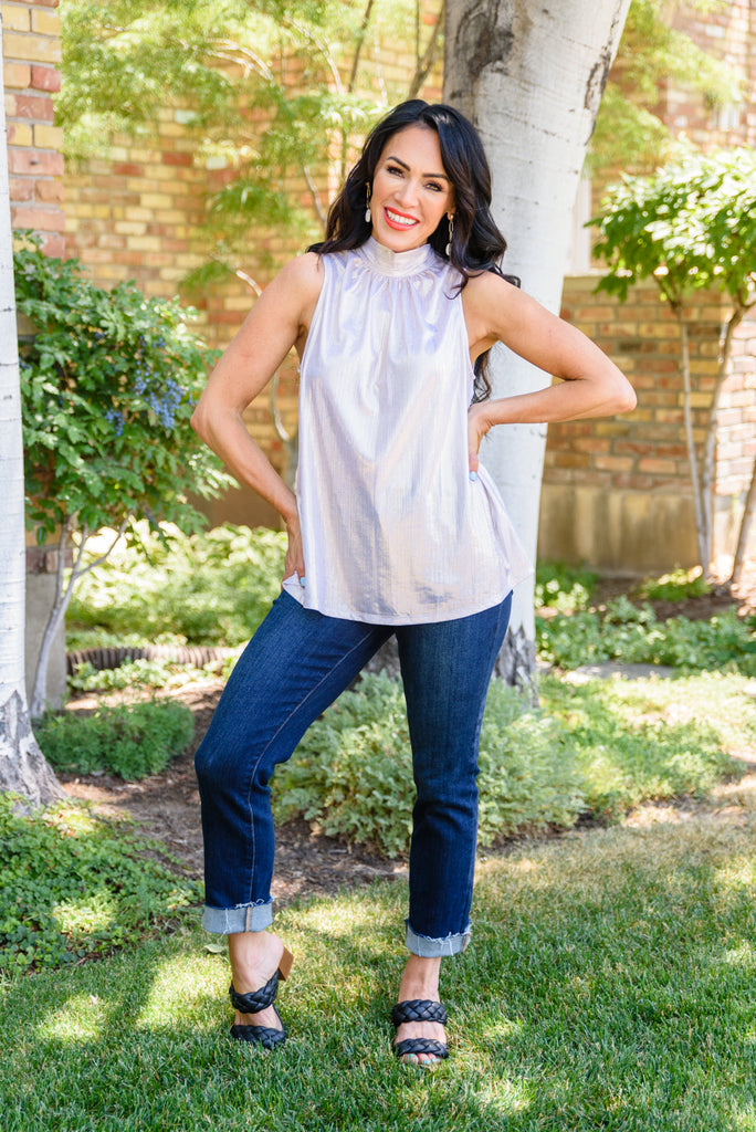 Photo Opt Sleeveless Blouse-Womens-Timber Brooke Boutique, Online Women's Fashion Boutique in Amarillo, Texas