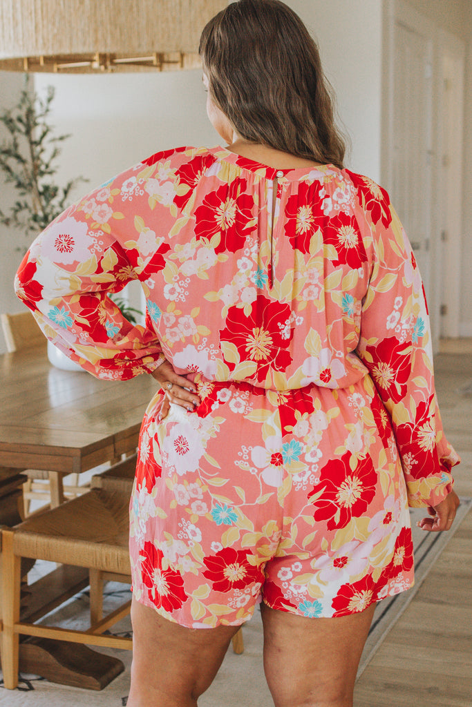 Rare Beauty Floral Romper-Womens-Timber Brooke Boutique, Online Women's Fashion Boutique in Amarillo, Texas