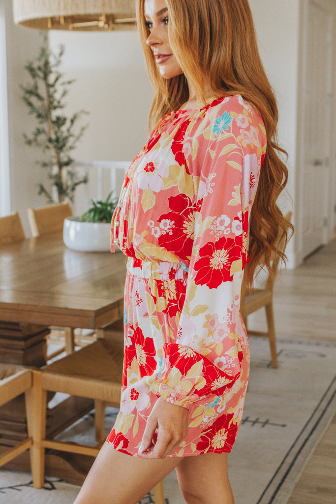 Rare Beauty Floral Romper-Womens-Timber Brooke Boutique, Online Women's Fashion Boutique in Amarillo, Texas