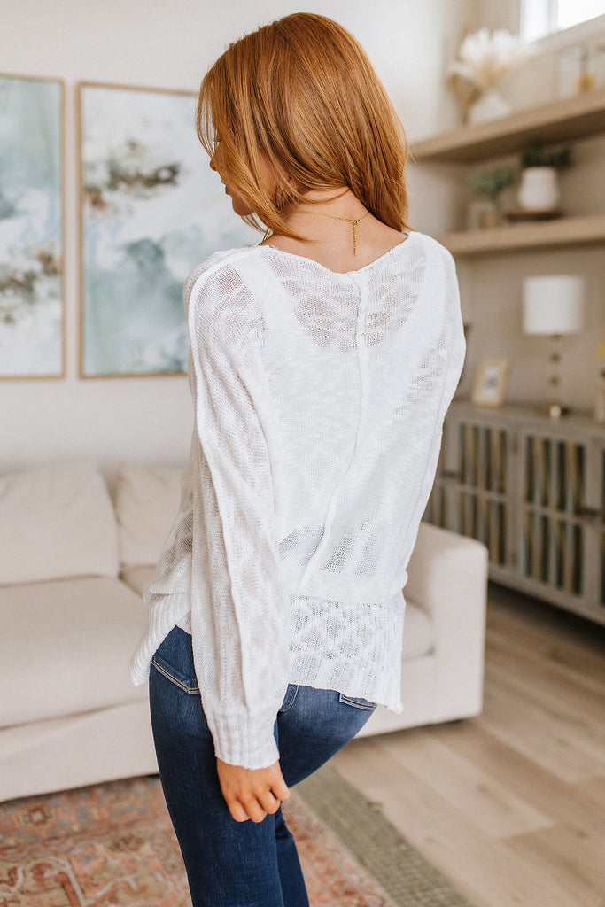 Relax With Me Knit Top in White-Womens-Timber Brooke Boutique, Online Women's Fashion Boutique in Amarillo, Texas