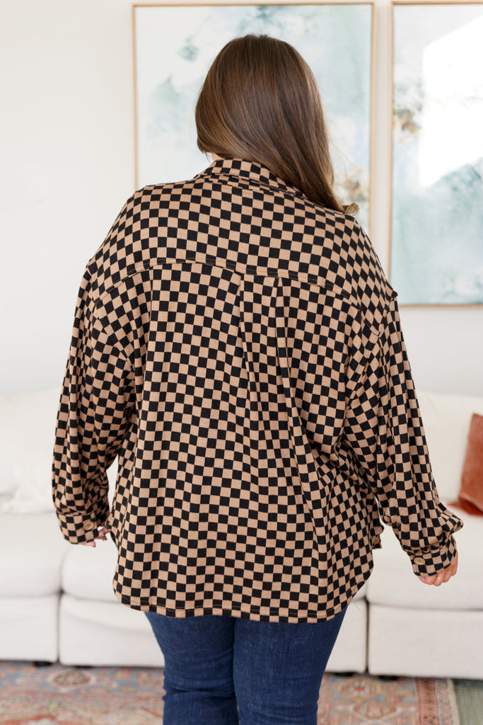 Safe Secrets Checkered Shacket-Womens-Timber Brooke Boutique, Online Women's Fashion Boutique in Amarillo, Texas
