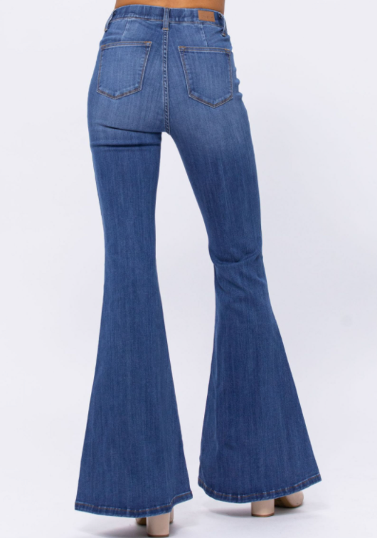 Flare for the Dramatic Judy Blue Jeans-judy blue-Timber Brooke Boutique, Online Women's Fashion Boutique in Amarillo, Texas