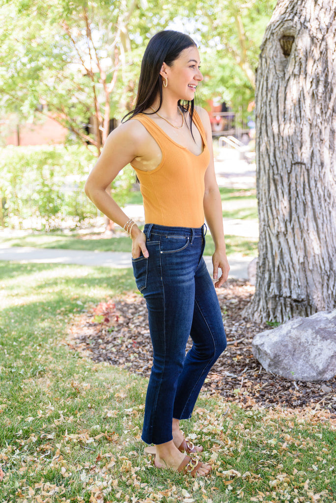 Sofia Dark Wash Skinny Jeans-Womens-Timber Brooke Boutique, Online Women's Fashion Boutique in Amarillo, Texas
