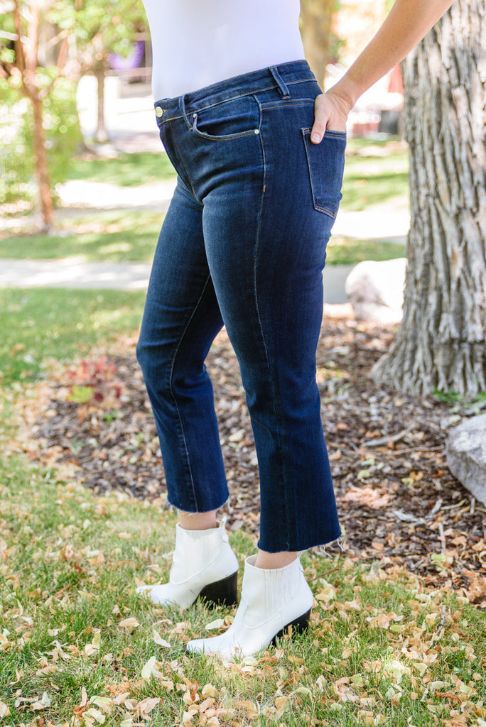 Sofia Dark Wash Skinny Jeans-Womens-Timber Brooke Boutique, Online Women's Fashion Boutique in Amarillo, Texas