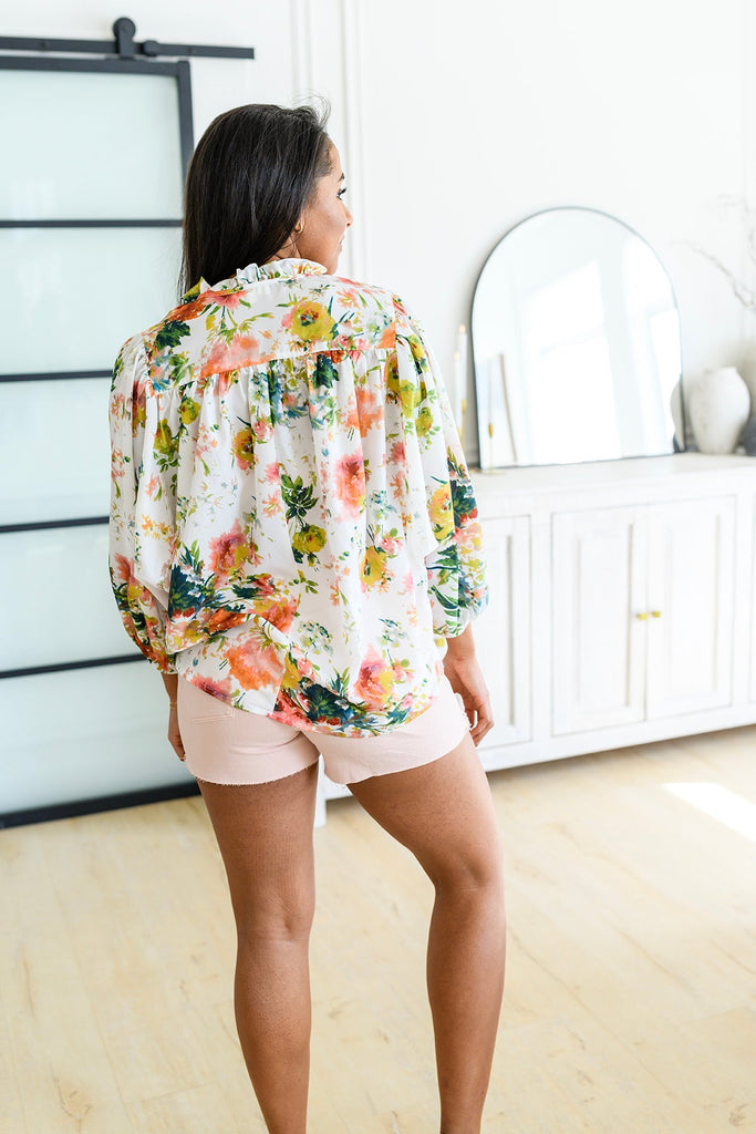 Spring Haiku Floral Blouse-Womens-Timber Brooke Boutique, Online Women's Fashion Boutique in Amarillo, Texas