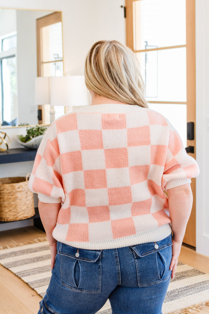 Start Me Up Checkered Sweater-Womens-Timber Brooke Boutique, Online Women's Fashion Boutique in Amarillo, Texas