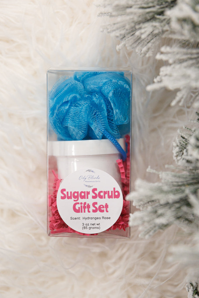 Sugar Scrub Gift Set in Hydrangea Rose-Womens-Timber Brooke Boutique, Online Women's Fashion Boutique in Amarillo, Texas