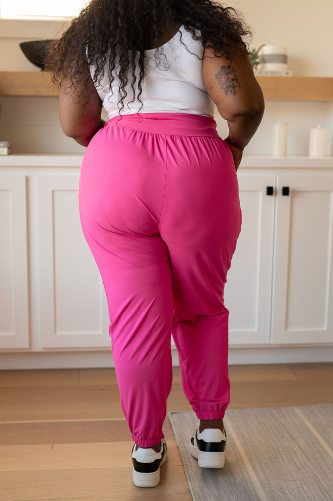 The Motive Slouch Jogger in Hot Pink-Womens-Timber Brooke Boutique, Online Women's Fashion Boutique in Amarillo, Texas