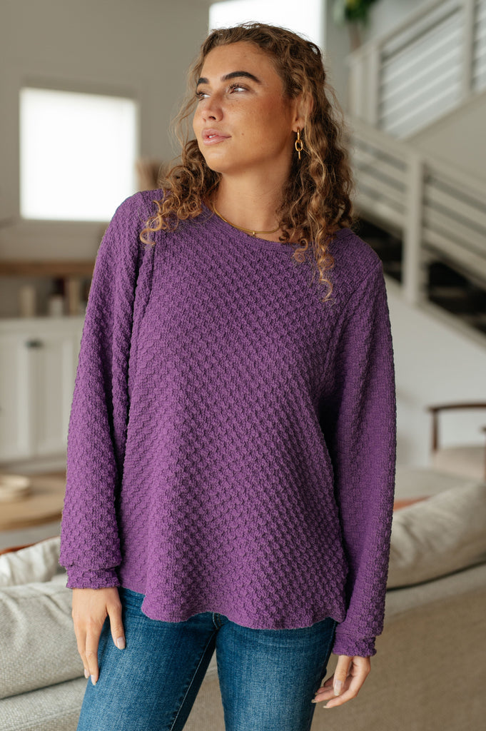 Thought It Over Textured Pullover-Womens-Timber Brooke Boutique, Online Women's Fashion Boutique in Amarillo, Texas